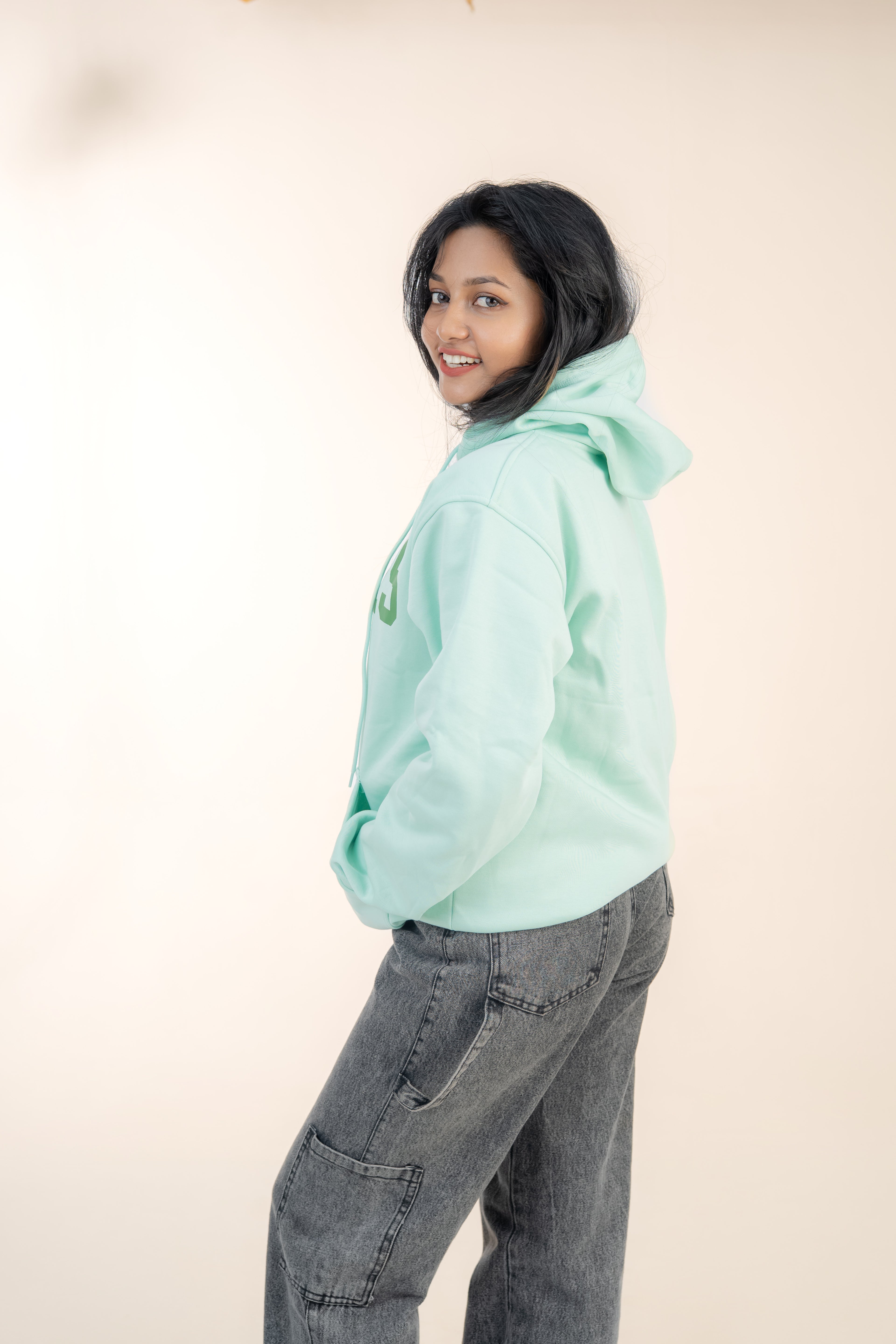 BEARS Pastel Green Fleece Hoodie