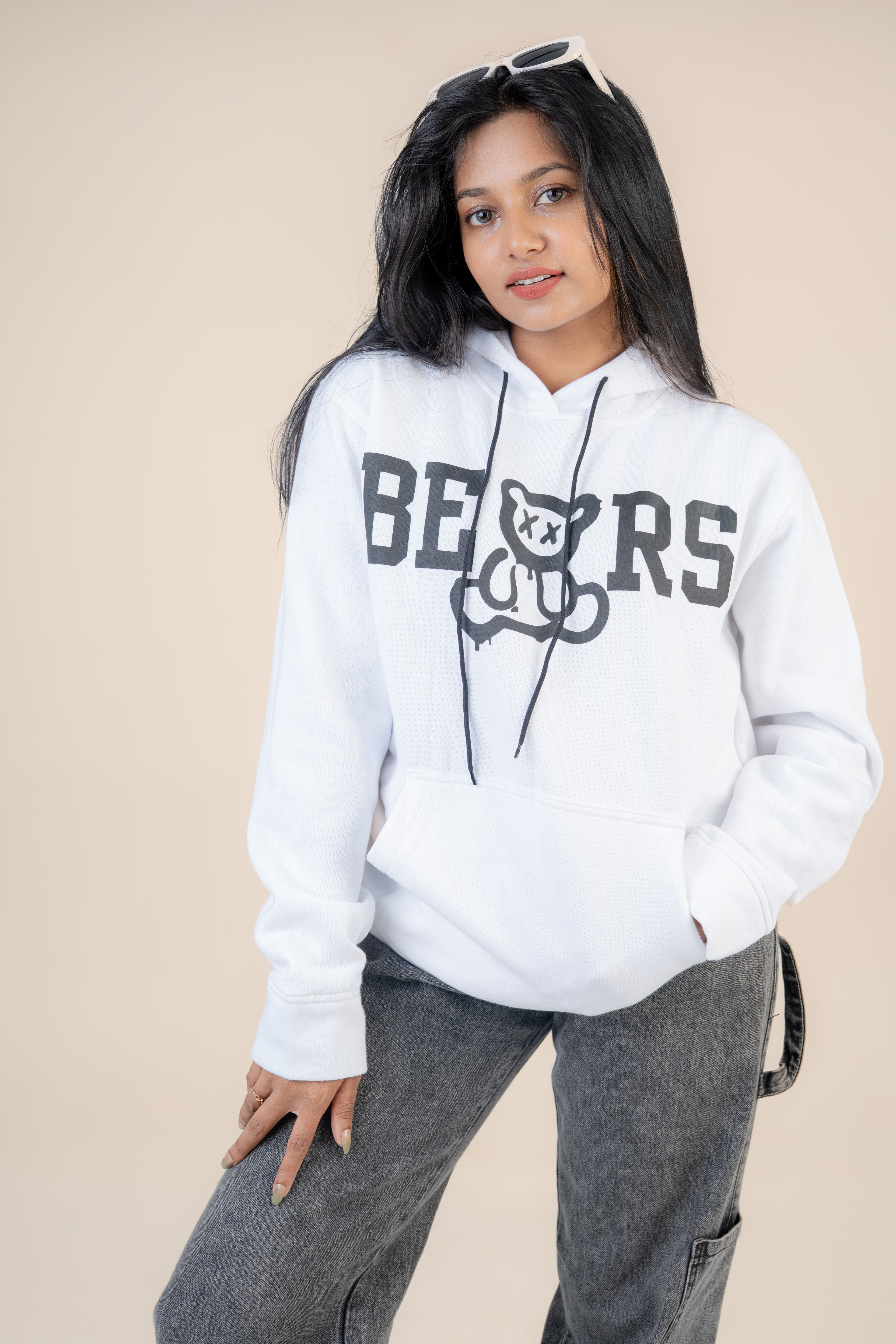 BEARS White Fleece Hoodie