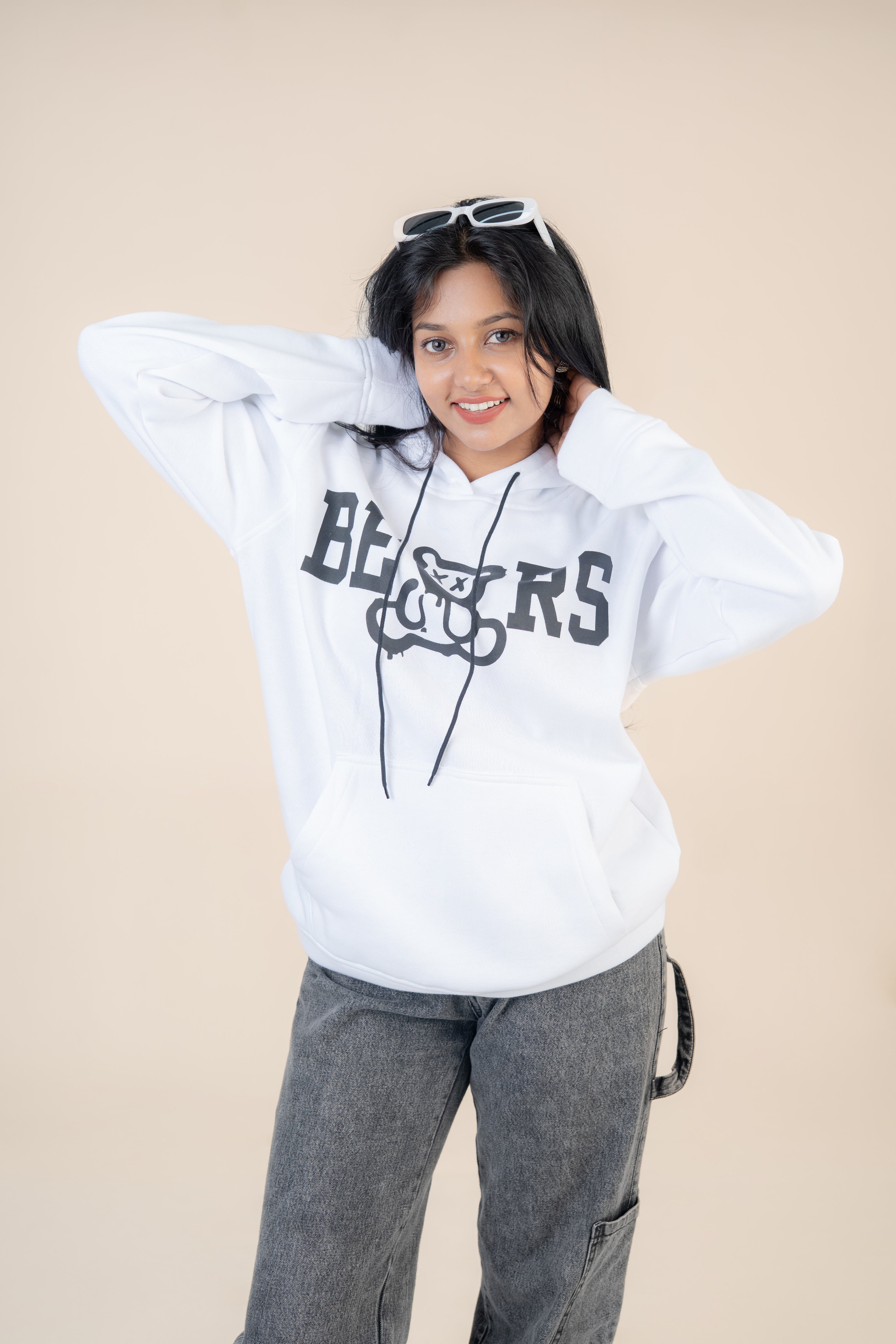 BEARS White Fleece Hoodie