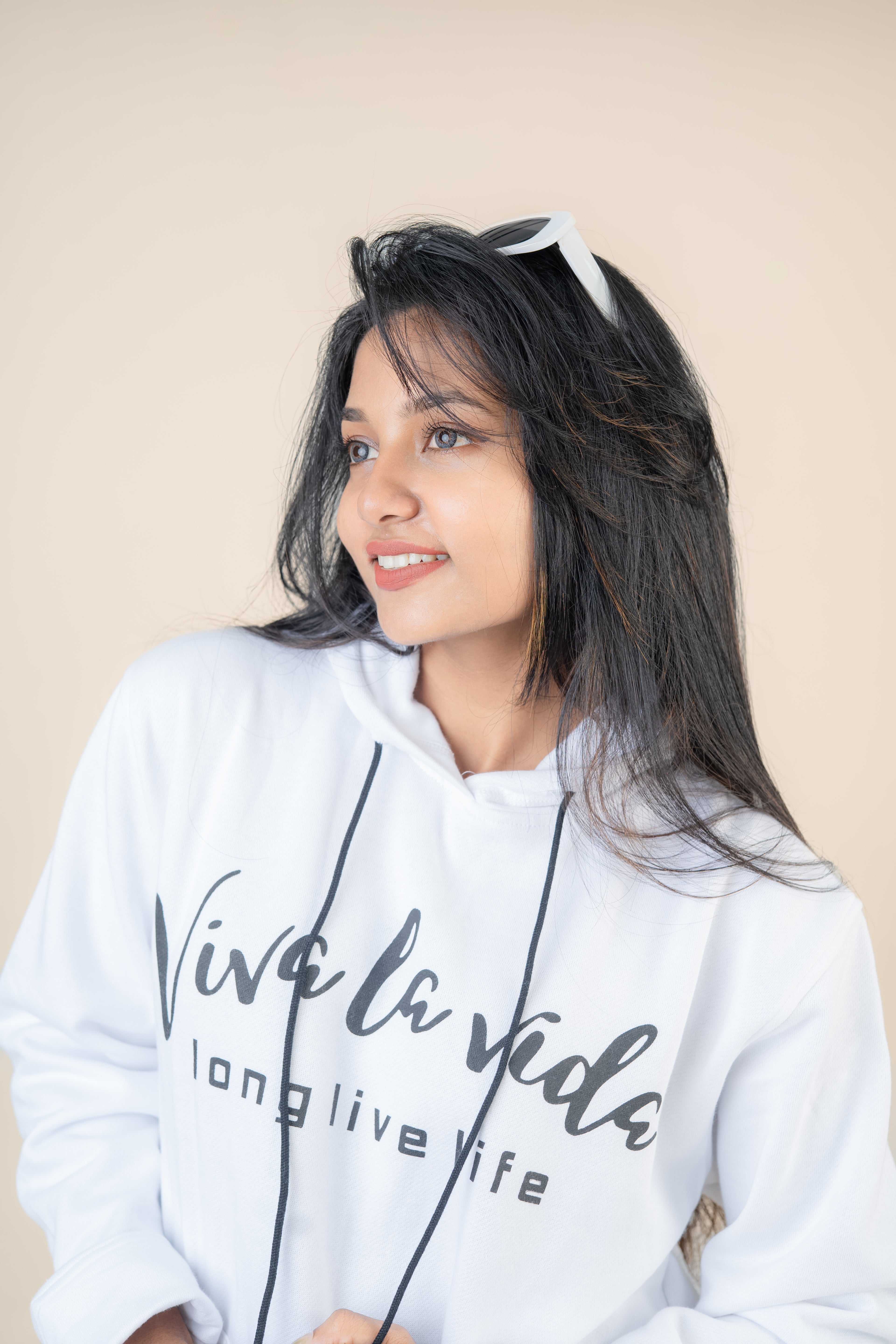 Viva La Vida White Fleece Hoodie