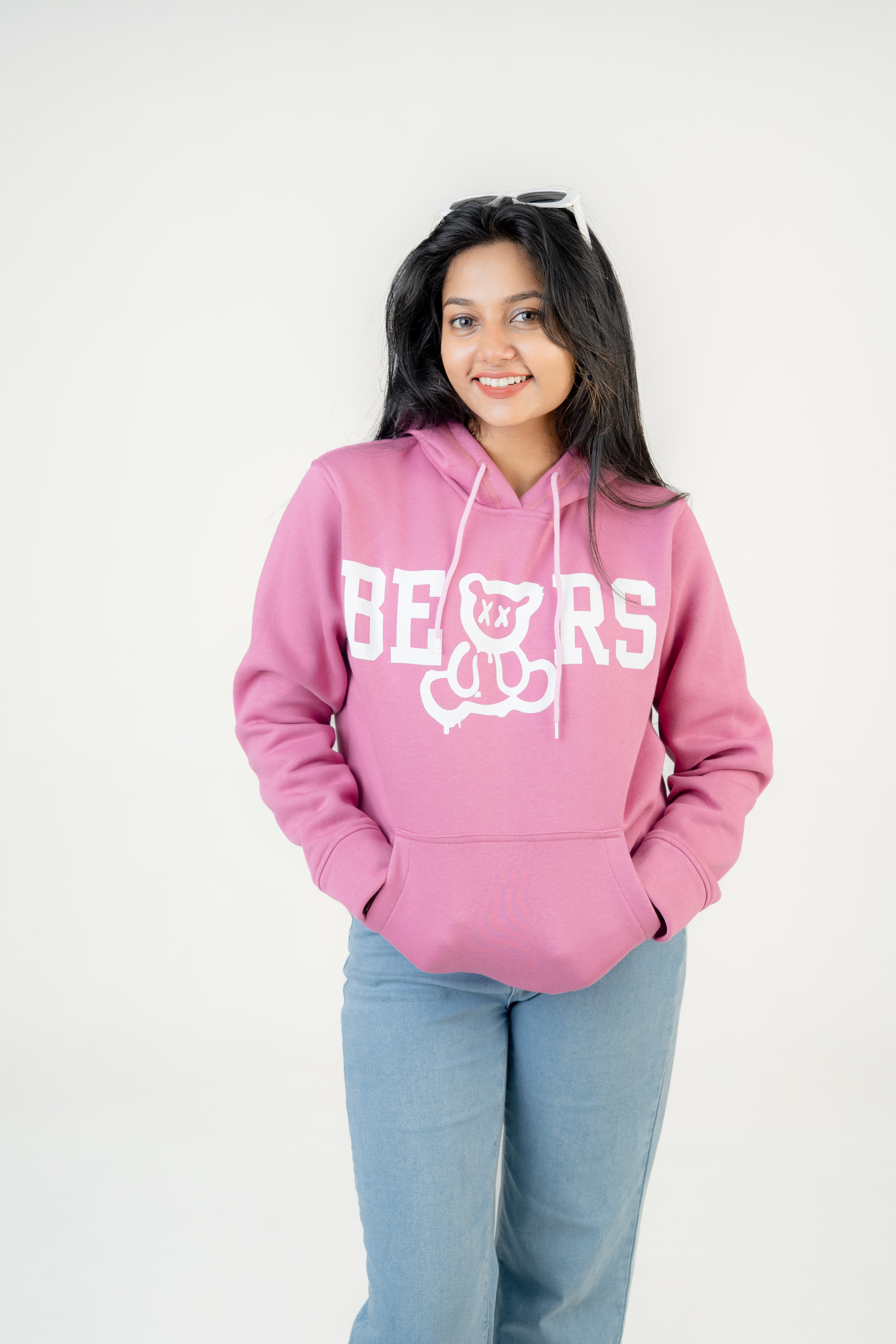 BEARS Pink Fleece Hoodie