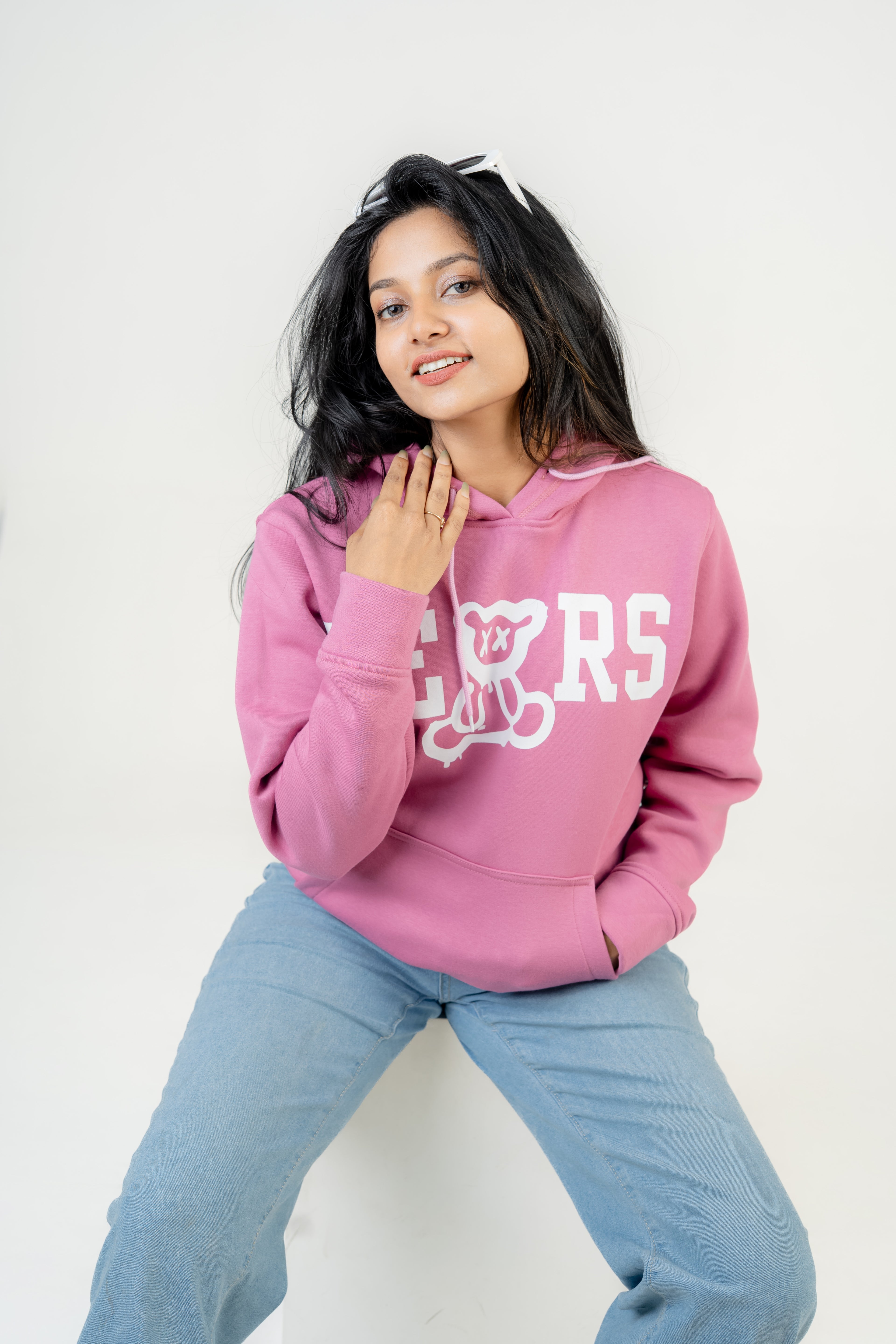 BEARS Pink Fleece Hoodie