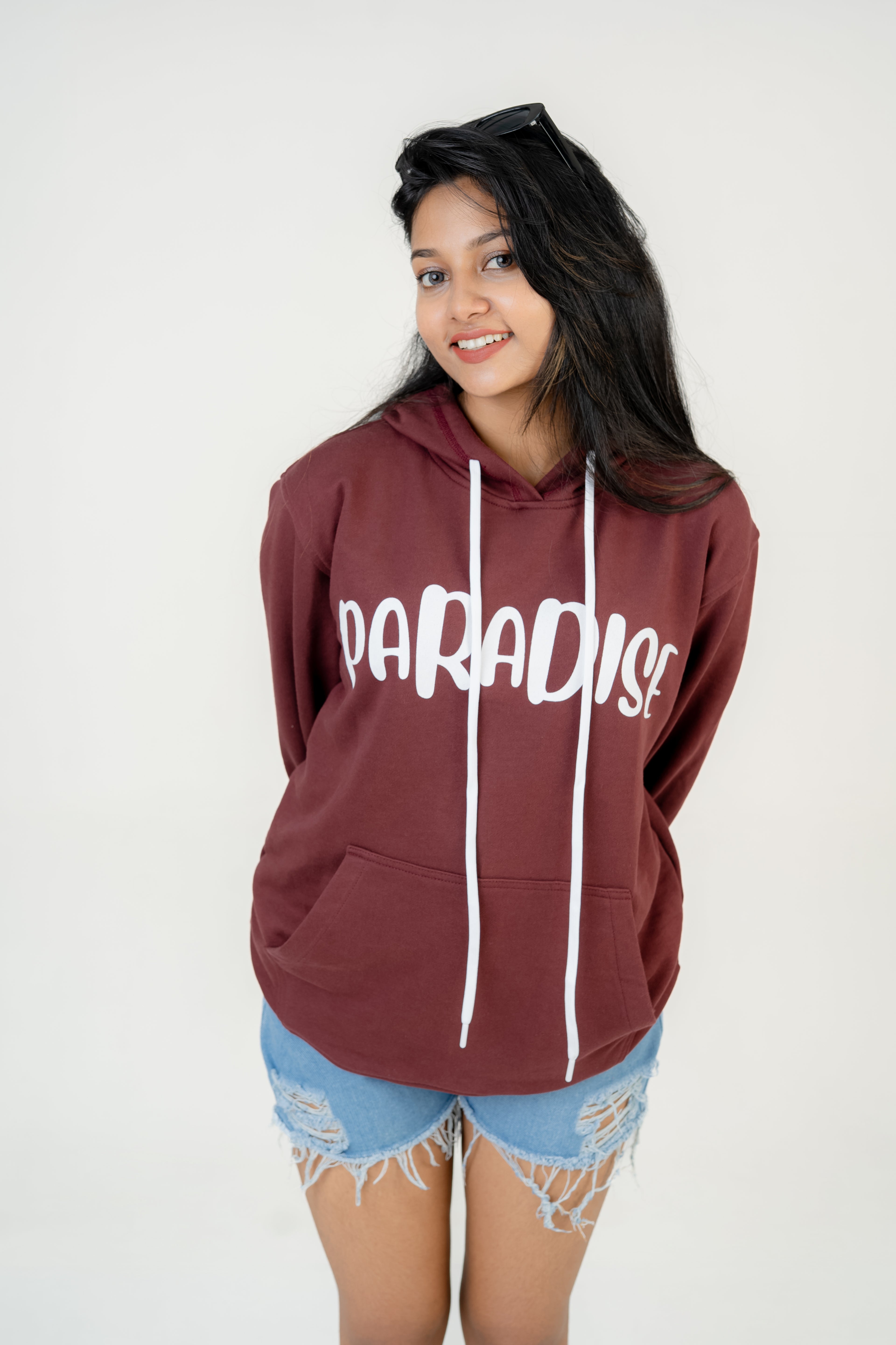 Paradise Maroon Fleece Hoodie