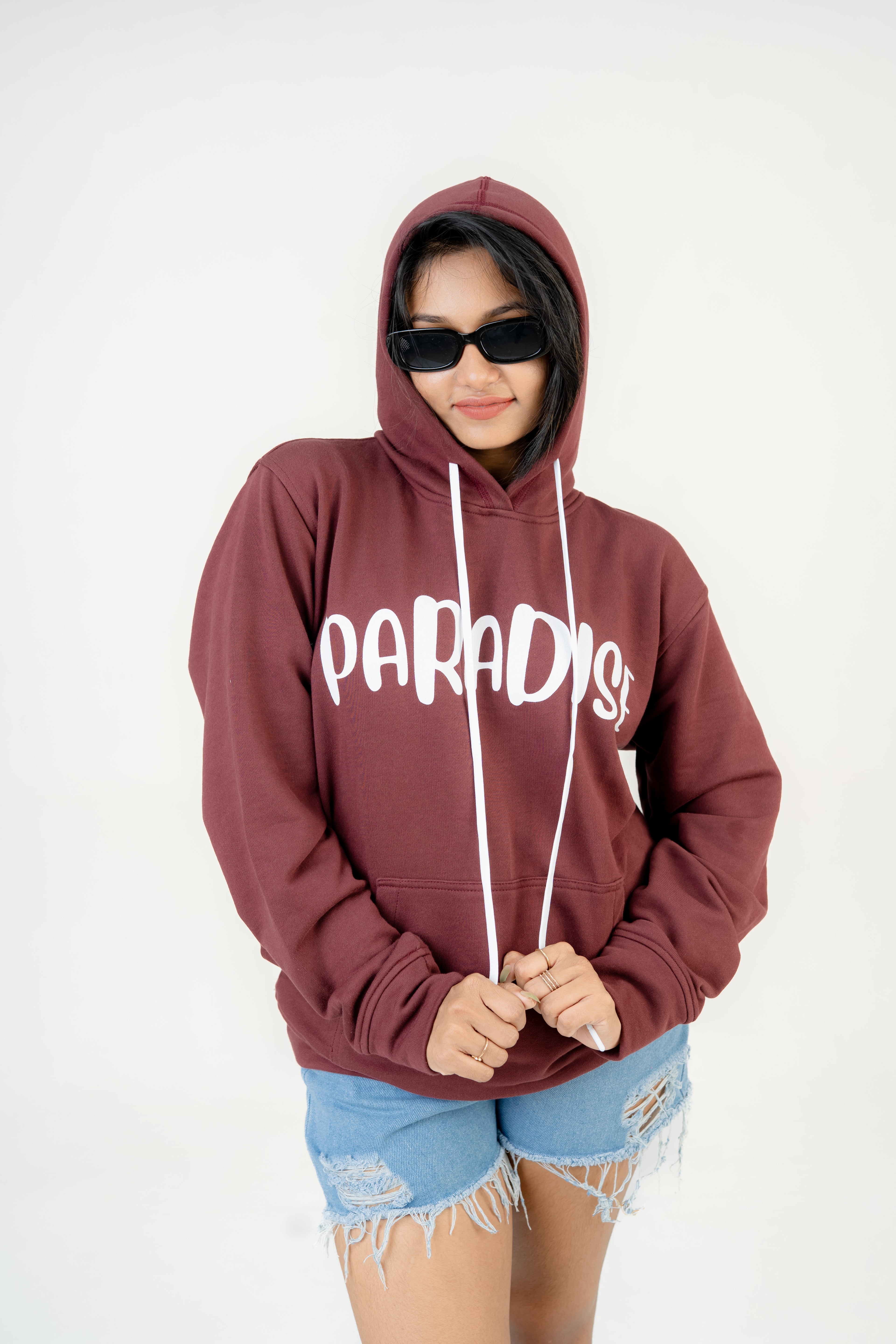 Paradise Maroon Fleece Hoodie