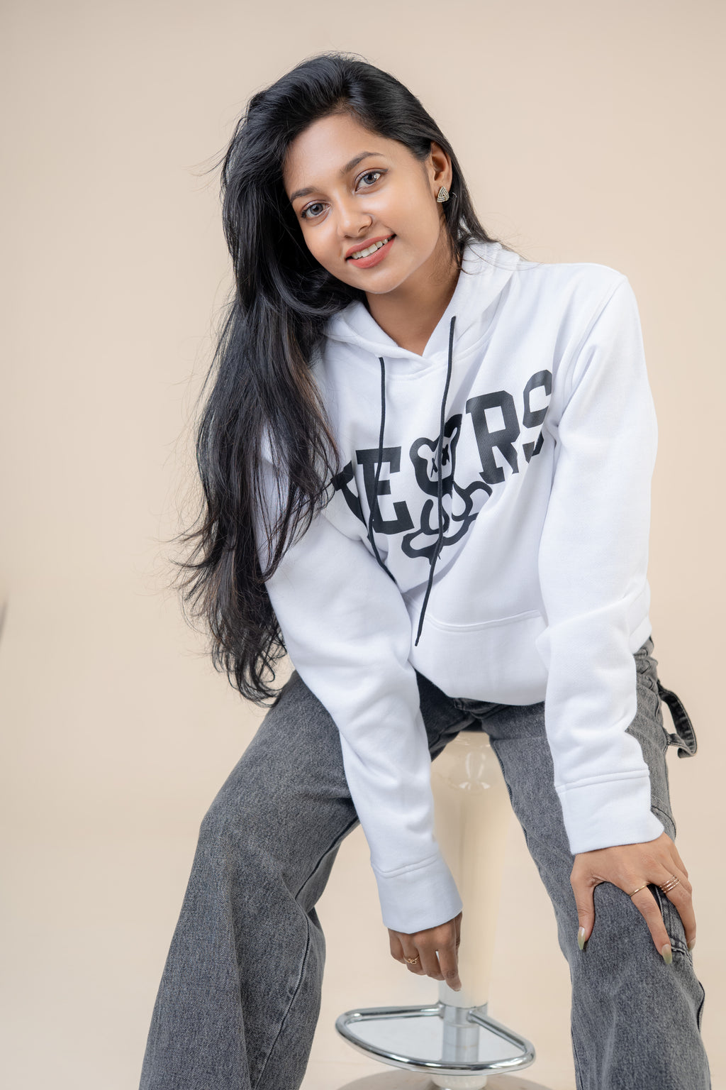 BEARS White Fleece Hoodie
